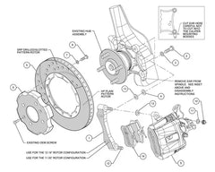 Wilwood 11" Black Rear Big Brake Kit w/ Combination Parking Brake Acura | Honda 1990-2001.