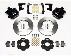 Wilwood Combination Parking Brake Caliper Rear Brake Kit, Plain Face Rotor - Black Honda Civic | Acura Integra.