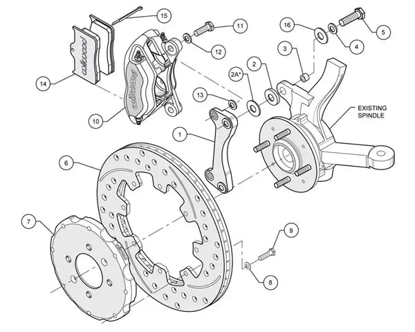 Wilwood Forged Dynalite 12 Inch Front Big Brake Kit Honda | Acura 1994-2001.