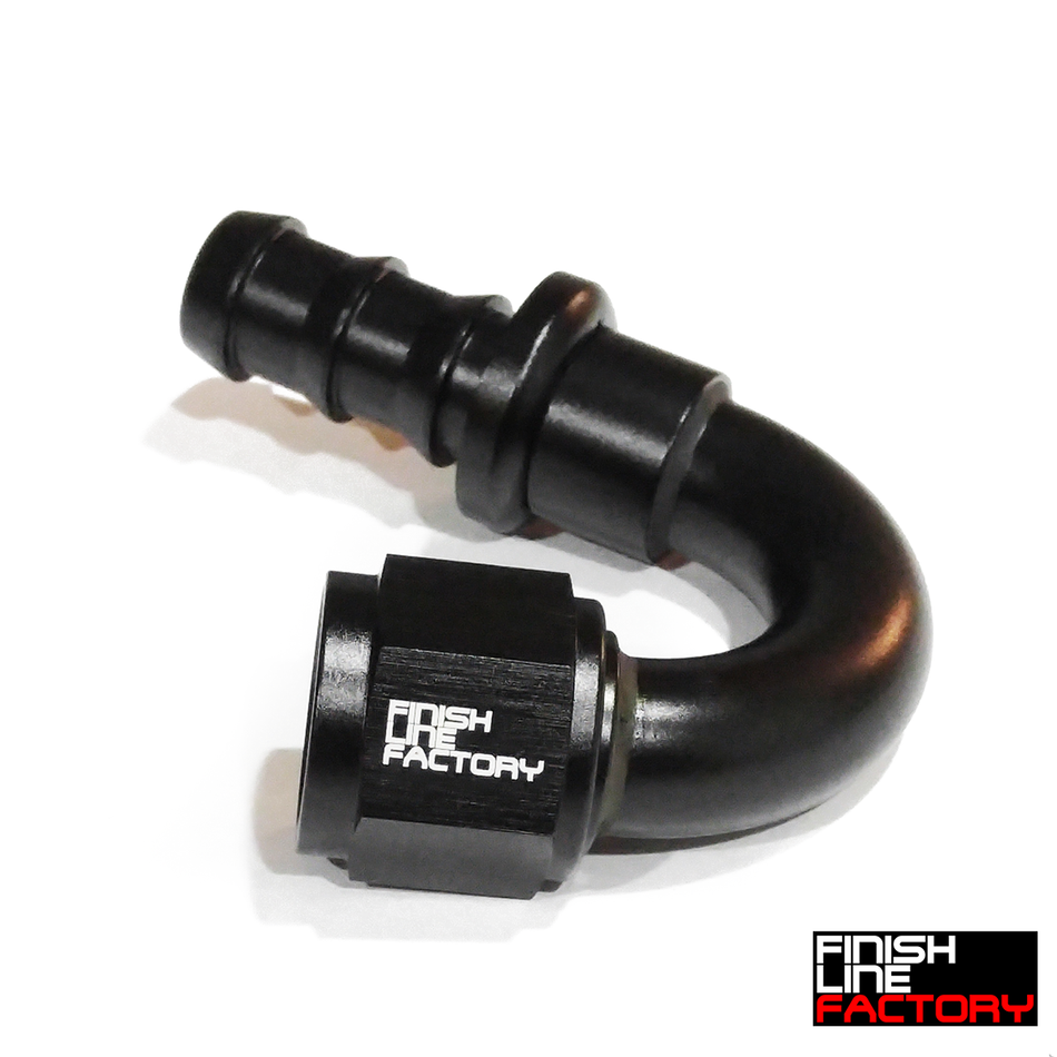 FLF Push Lock Hose End - 150 Degree
