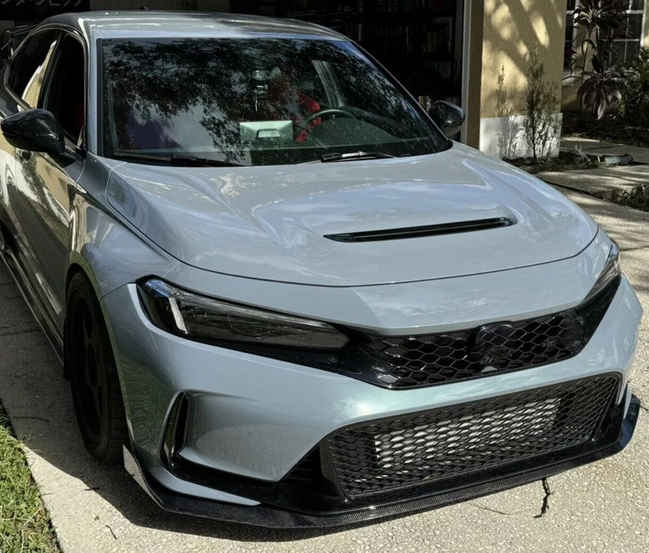Honda Civic 11Th FL5 TYPE R 23+ Carbon Fiber Front winglet Lip extension.