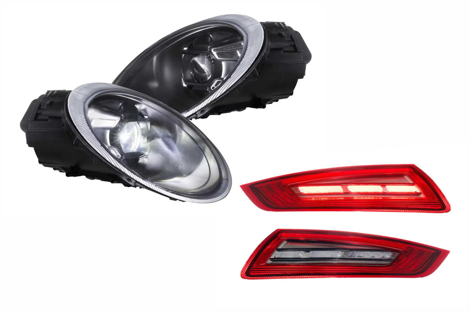 05-08 Porsche 997 Heads and Red Tails OEM Bi-Xenon