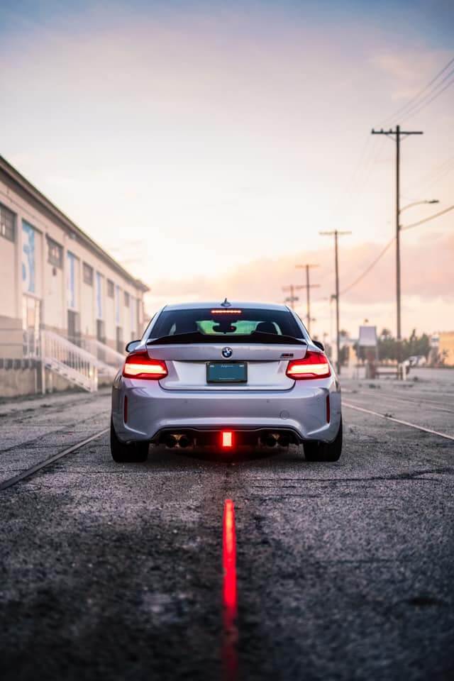 Carbon Fiber Rear Diffuser w/ Brakelight  For BMW F87 M2 M2C.