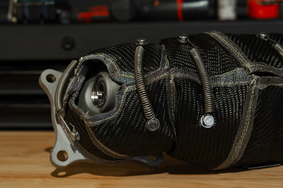 TSP x PTP Form Fitting Lava Downpipe Blanket for 2017+ Honda/Acura - TSP HEDP - FK8 Accord TLX RDX