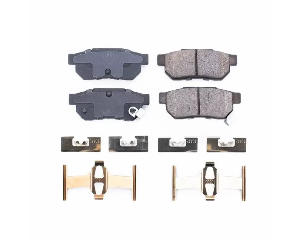 Power Stop Rear Z17 Evolution Ceramic Brake Pads w/ Hardware Acura Integra 1986-2001.