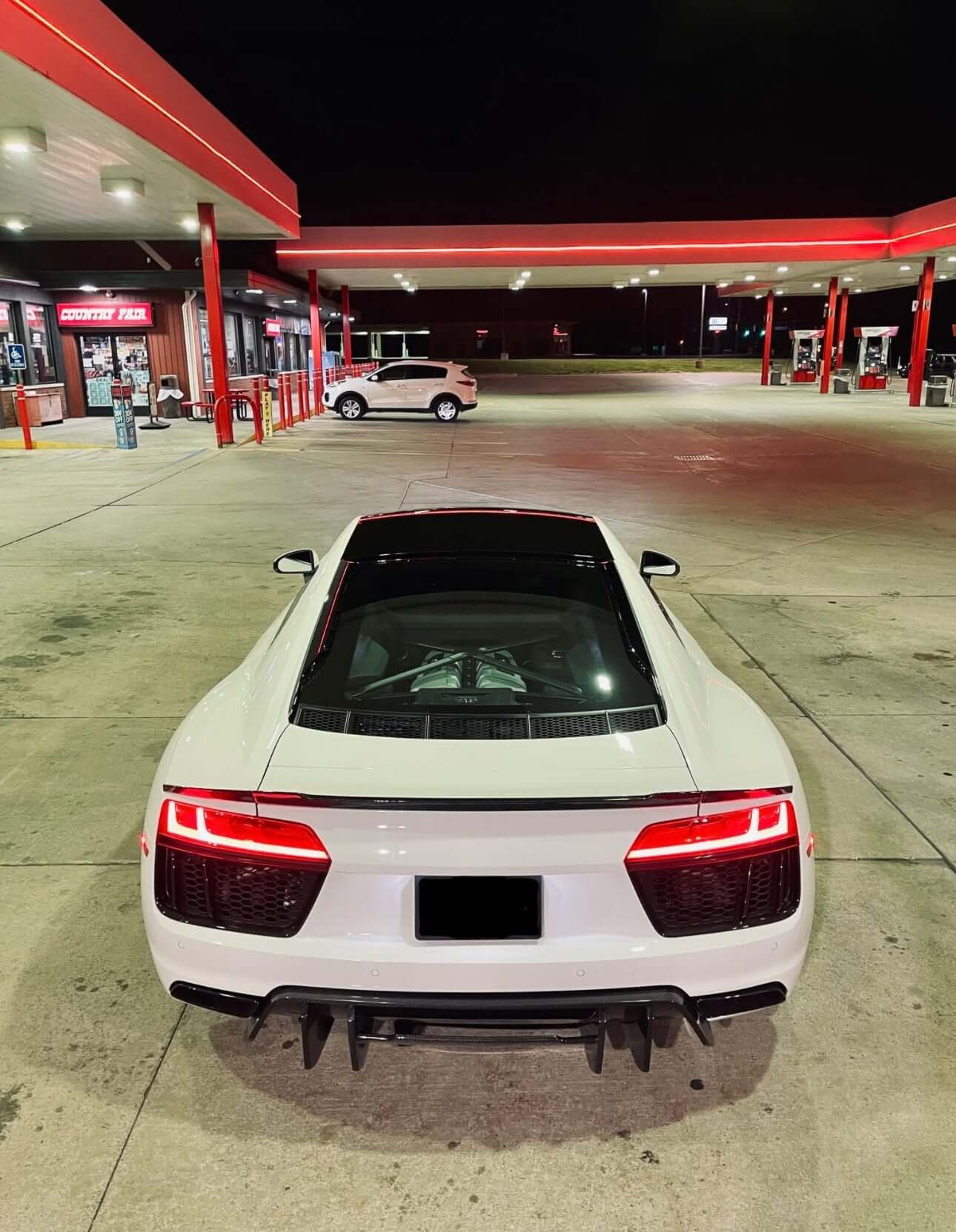 3 Piece Style Carbon Fiber Trunk Spoiler - Audi R8 V10 Type 4S.
