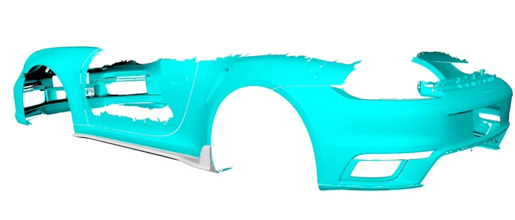 Dry Carbon Fiber Side Skirts w/ Winglet - porsche 911 992 Turbo S.