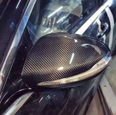 Carbon Fiber Wing Mirror Caps (Replacement) - Mercedes Benz W205 W213 W238 W222 W253 GLC W257 GLC AMG GT50 GT63.