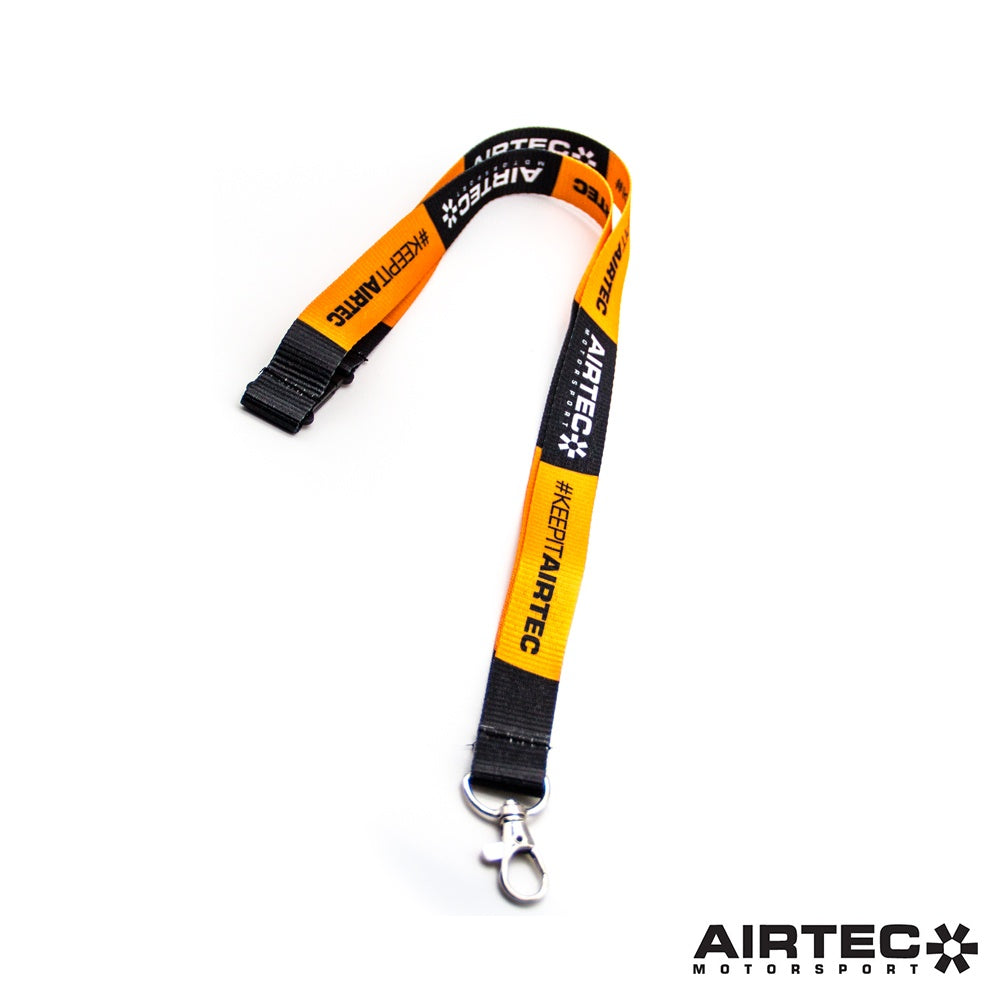 AIRTEC Motorsport Black & Orange Lanyard.