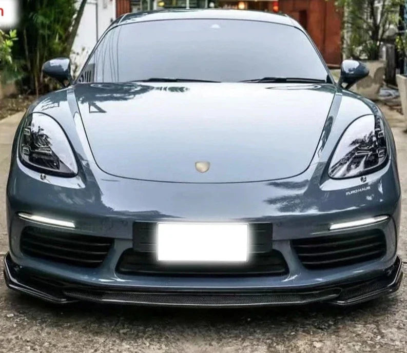 Carbon Fiber Front Lip - Porsche 718 Cayman/Boxster (2016-2023).