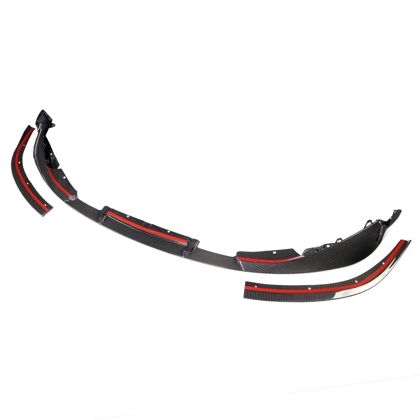 3D Style Dry Carbon Fiber Front Lip w/ Installed by OEM Mounting points - BMW G80 M3 & G82 / G83 M4.