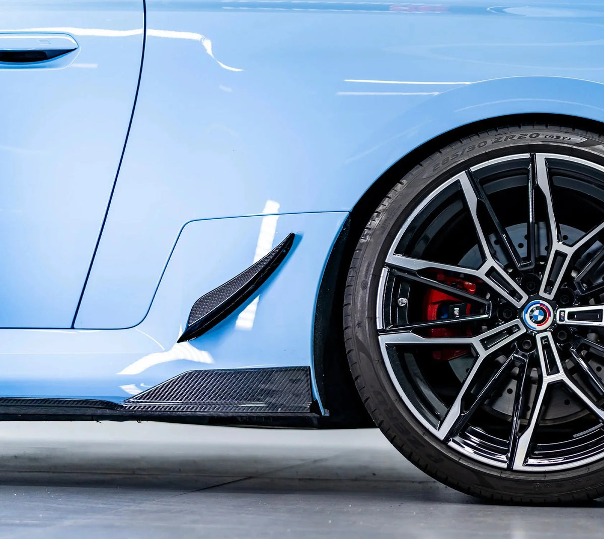 Carbon Fiber Rear Side Skirt Canards - BMW G87 M2.