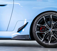 Carbon Fiber Rear Side Skirt Canards - BMW G87 M2.