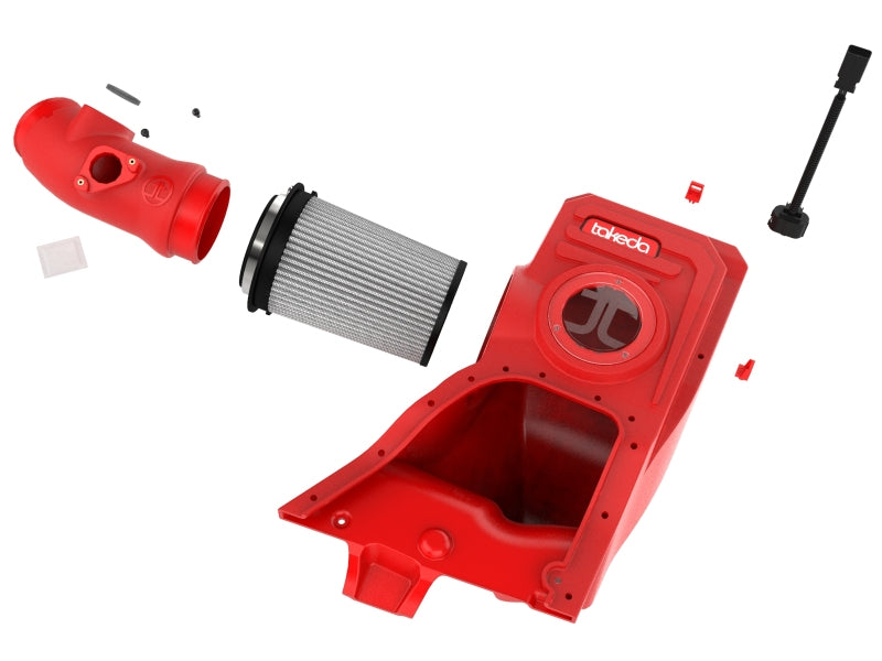aFe 23-24 Honda Civic Type R FL5 Takeda Momentum Red Edition Cold Air Intake System w/ Pro DRY S Filter