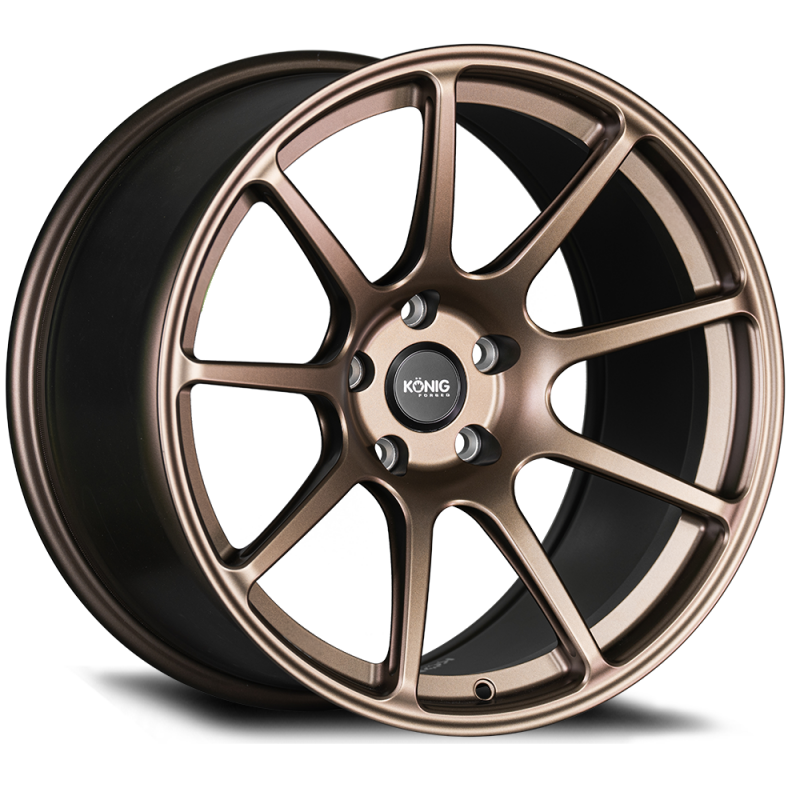 Konig Forged F5R 18x9 5x112 ET42 Satin Bronze Wheel (Knurled Bead)
