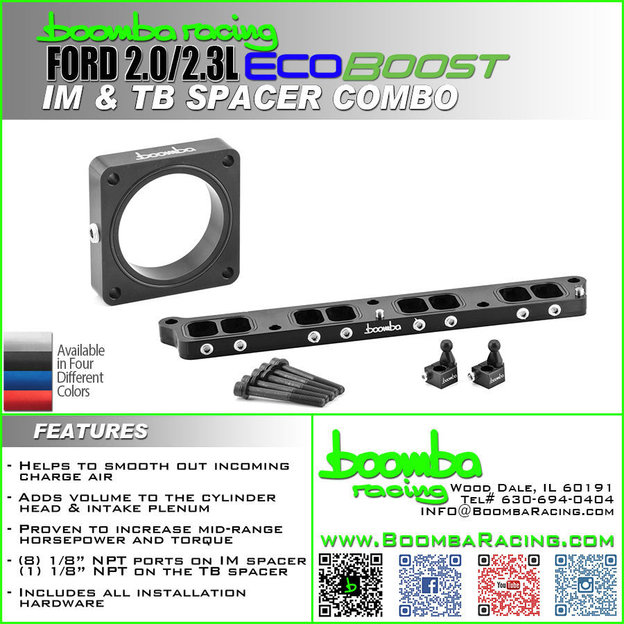 Ford EcoBoost 2.0L / 2.3L Intake Manifold + Throttle Body Spacer Kit
