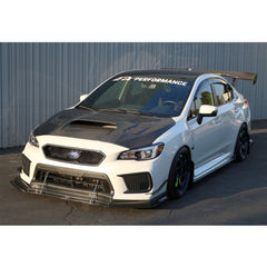 APR Windshield Decal Silver Curve