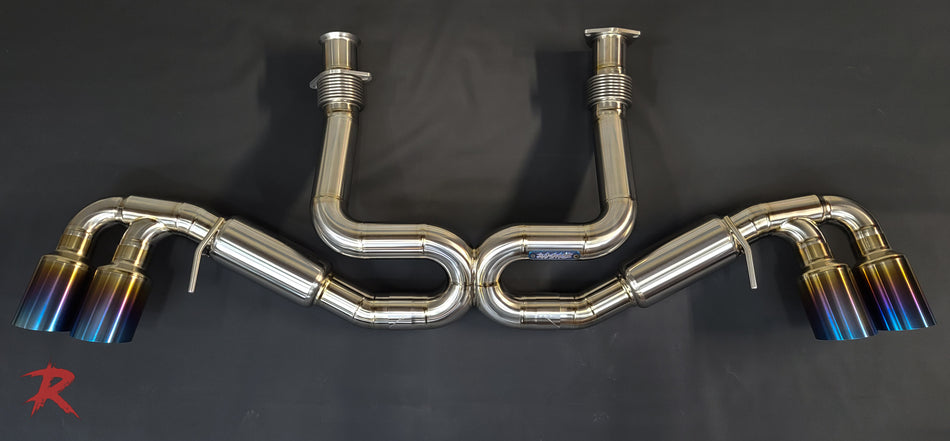Rampage Dual 3" Titanium Cat-Back Exhaust - C8 Corvette