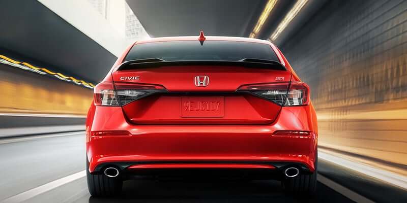 Factory Style Gloss Black Spoiler - Honda Civic.