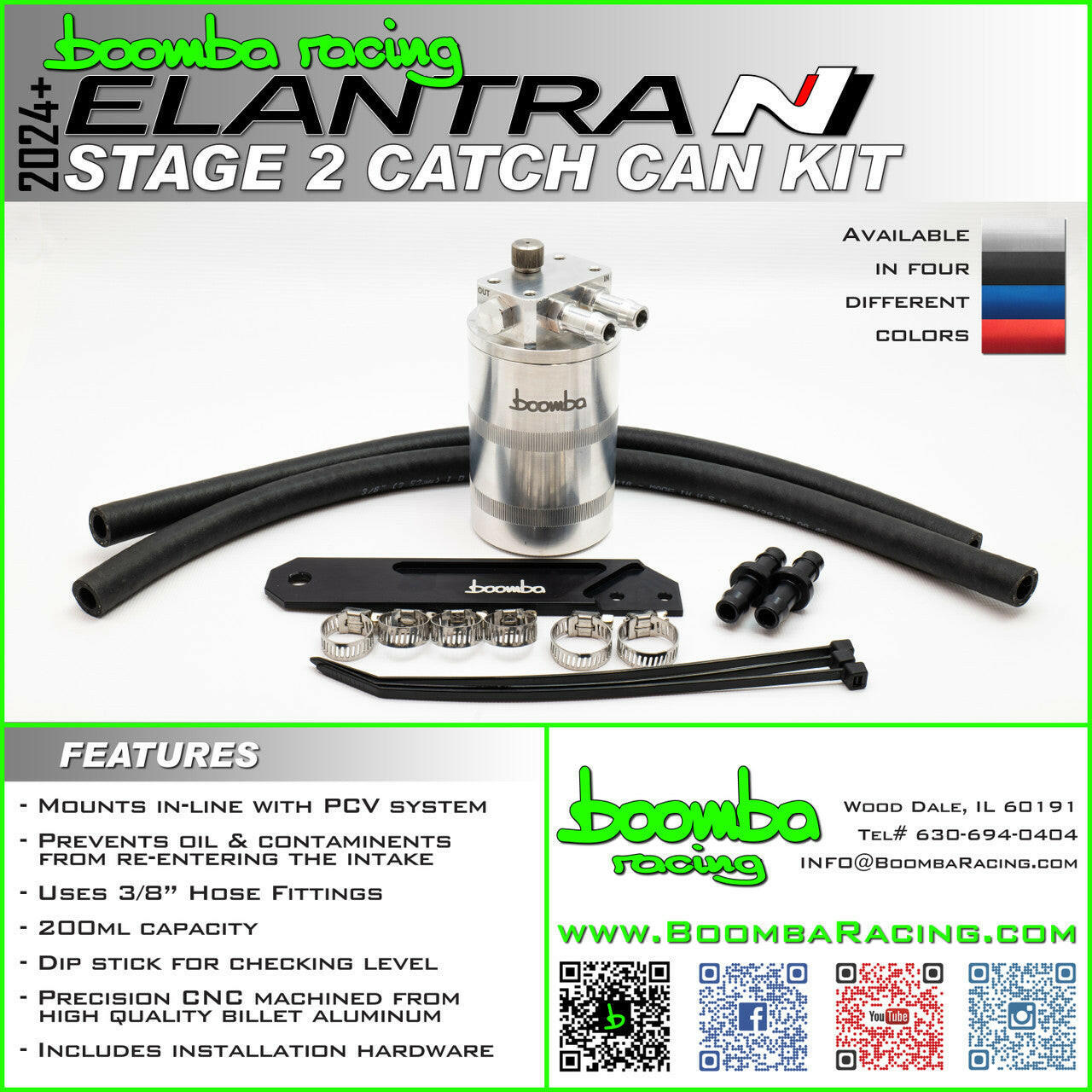2024+ ELANTRA N STAGE 2 CATCH CAN KIT.