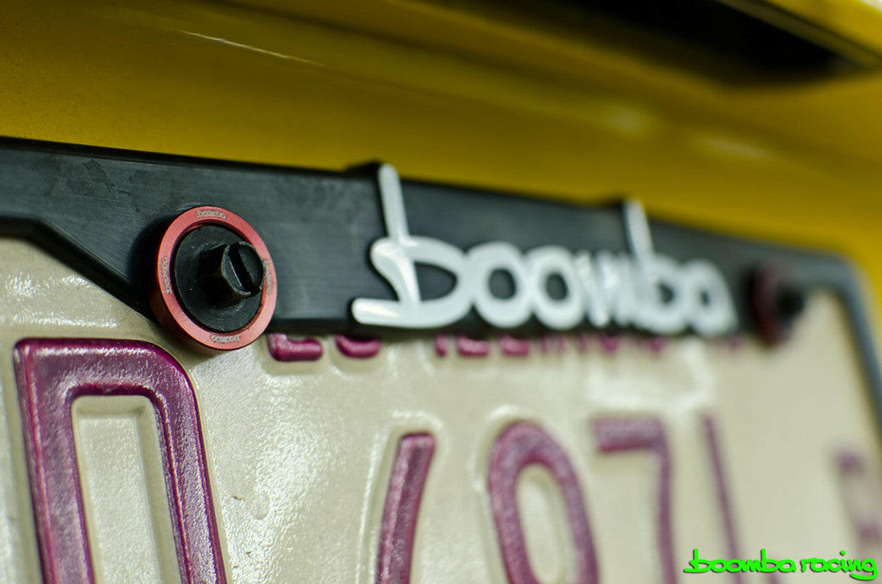 BOOMBA LICENSE PLATE WASHERS.