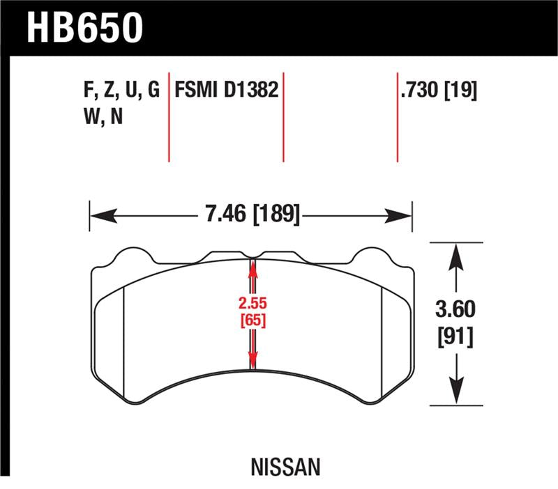 Hawk 09-11 Nissan GT-R HP+ Street Front Brake Pads