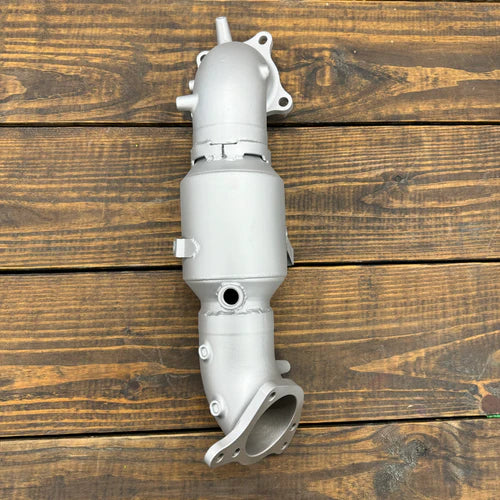 High Efficiency Downpipe Upgrade for  2016-2021 Honda Civic and CRV 1.5T - Silver Cerakote