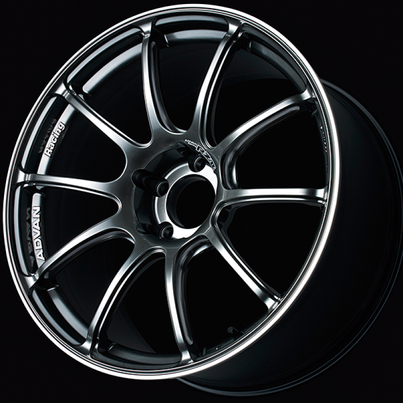 Advan RZII 19x9.5 / +50 Offset / 5x112 / 73mm Bore / Racing Hyper Black and Ring