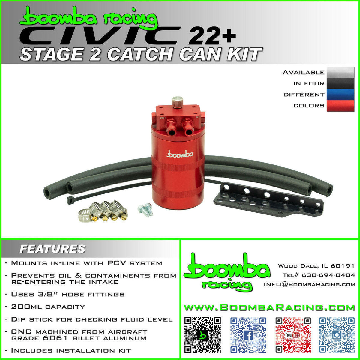 2022+CIVIC STAGE 2 CATCH CAN KIT.