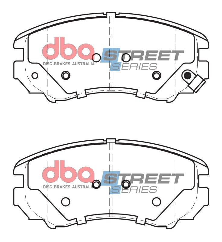 DBA 07-10 Hyundai Elantra Sedan Street Series Front Brake Pads