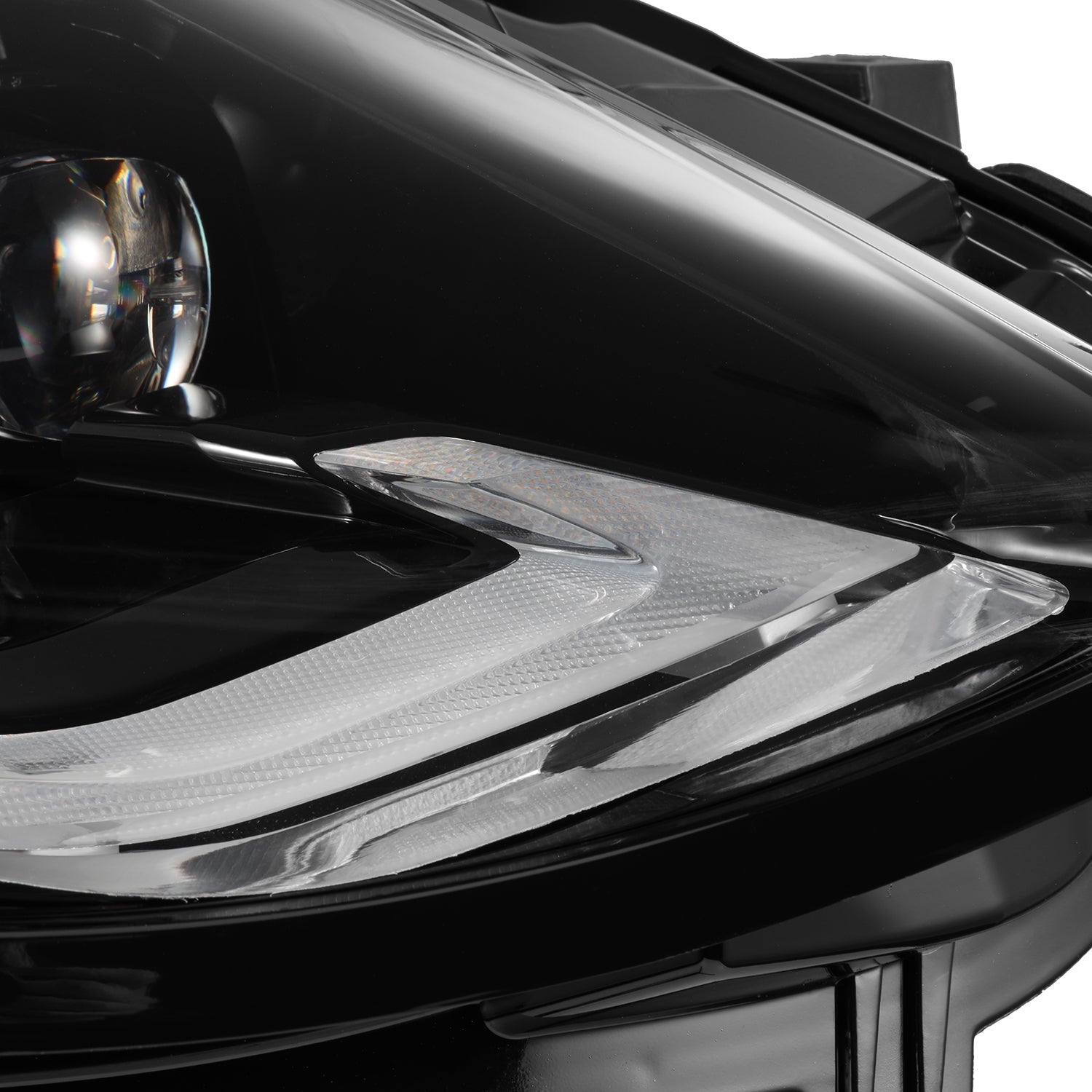 Alpharex NOVA-Series LED Projector Headlights - Black | 2023-2024 Nissan Z (880493).