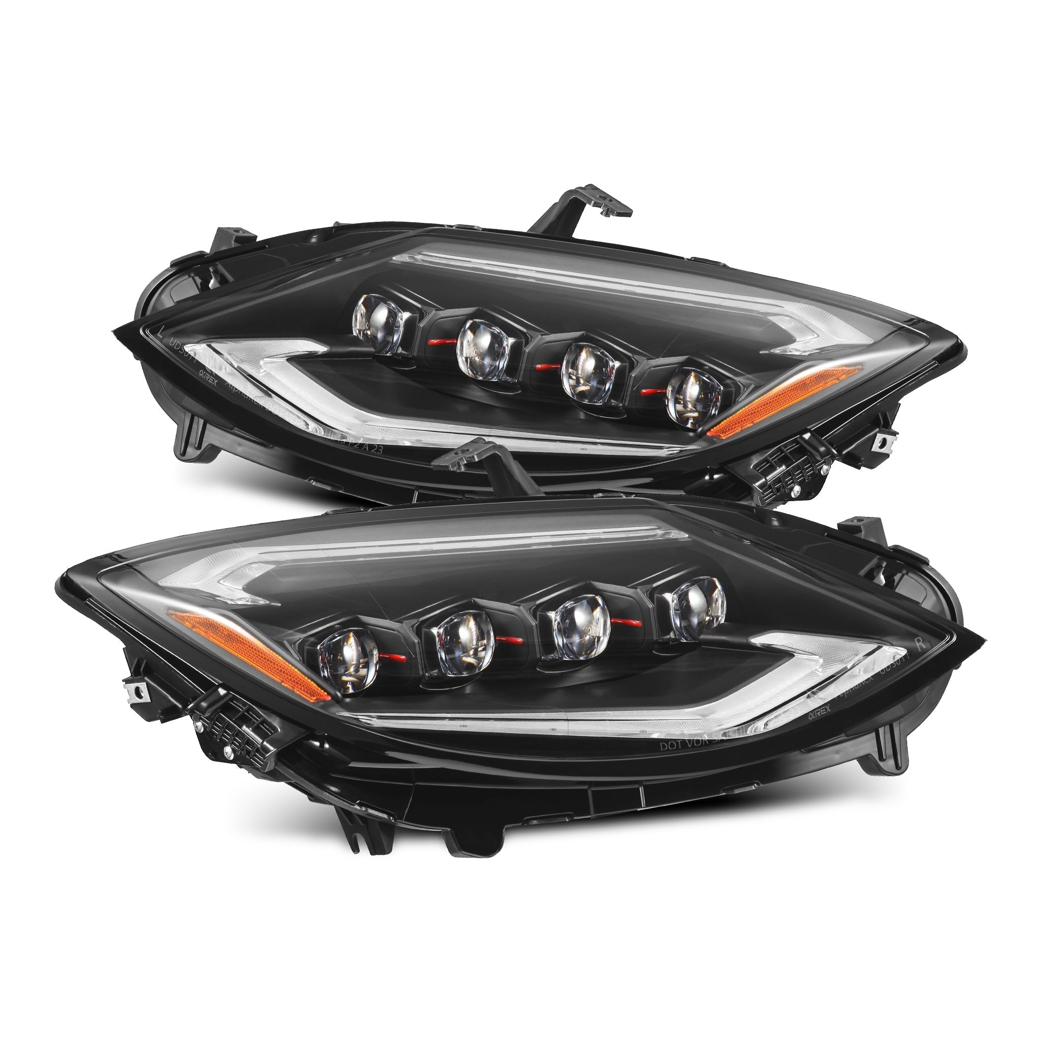 Alpharex NOVA-Series LED Projector Headlights - Black | 2023-2024 Nissan Z (880493).