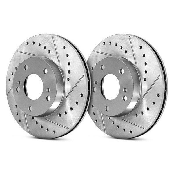 StopTech Select Sport 05-10 Ford Mustang GT Slotted and Drilled Rear Left Rotor