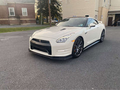 CARBON FIBER FRONT BUMPER LIP FOR NISSAN R35 GTR.