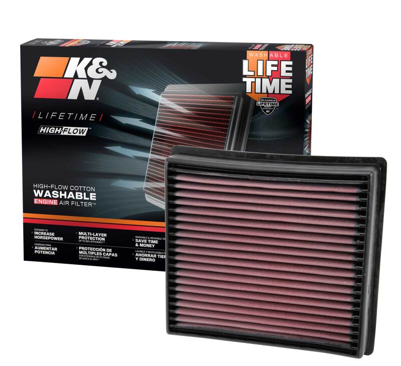 K&N Replacement Panel Air Filter for 13-14 Dodge Ram 2500/3500/4500/5500 6.7L L6 Diesel