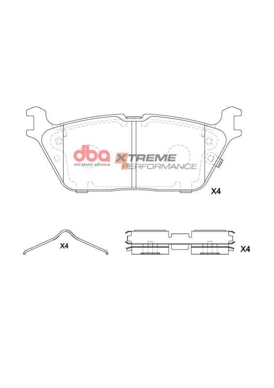 DBA 19-22 Ram 1500 (New Body Style) XP Performance Rear Brake Pads