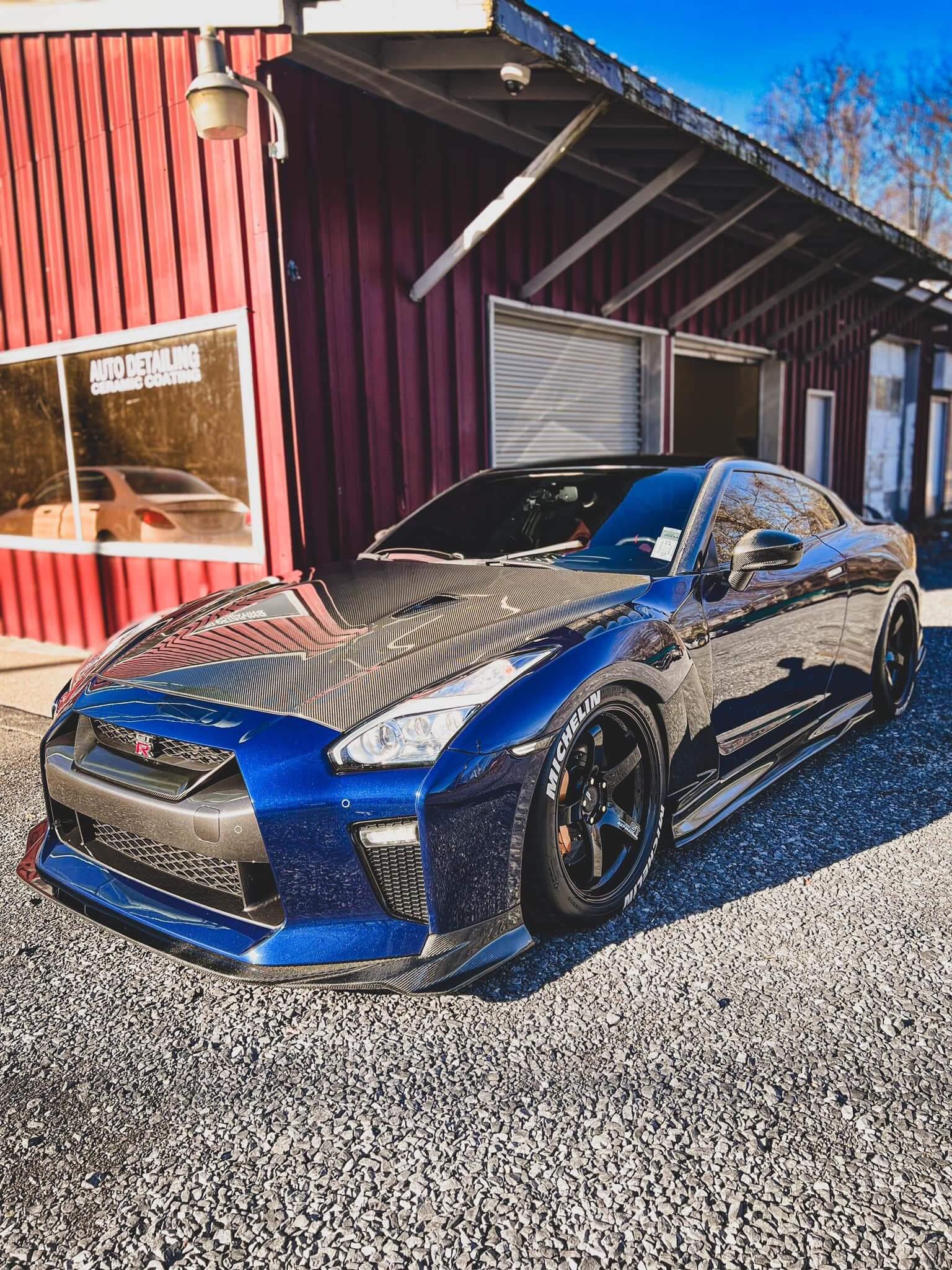 Carbon Fiber VS-Style Front Splitter - Nissan R35 GTR.
