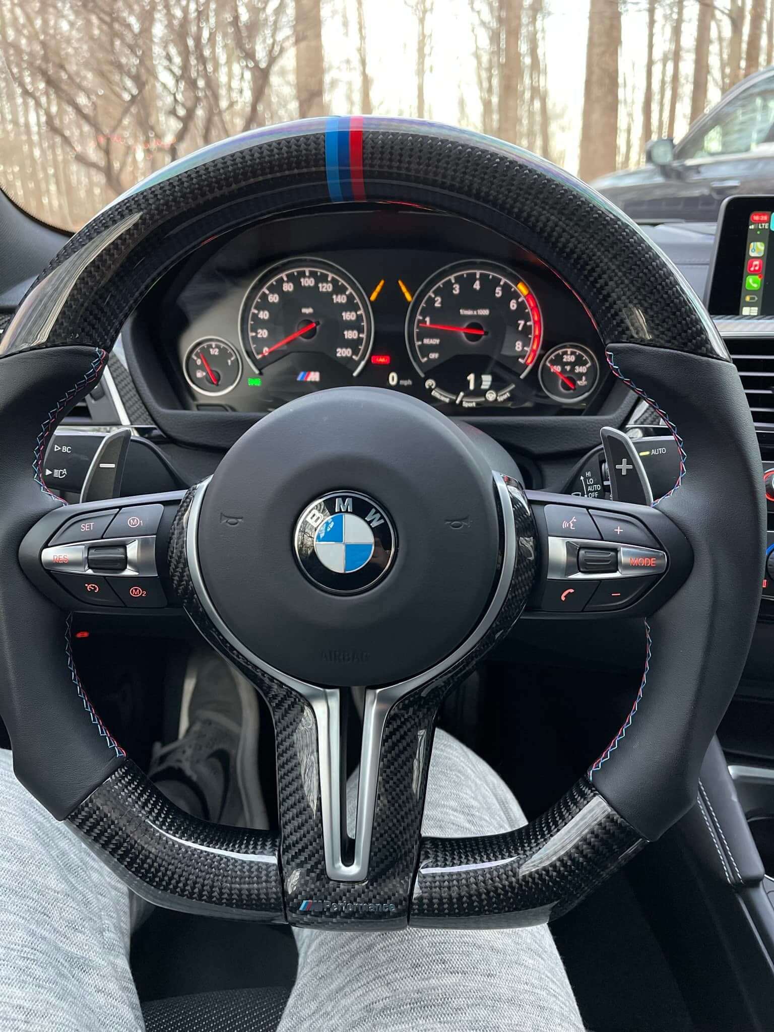 M Performance Carbon Fiber Steering Wheel - BMW F Chassis.