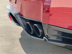 TS-Style Carbon Fiber Rear Diffuser W/BrakeLight - Nissan GTR R35.