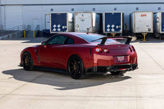 TS-Style Carbon Fiber Rear Diffuser W/BrakeLight - Nissan GTR R35.
