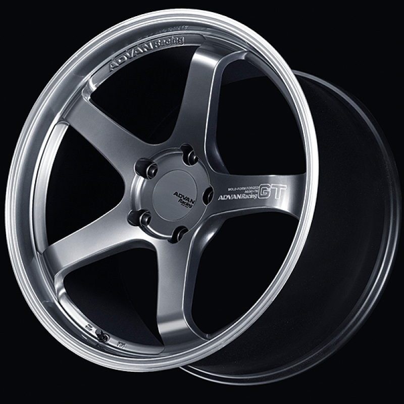 Advan GT for Porsche 20x11.5 / +53 Offset / 5-130 / Machining & Hyper Platinum Black