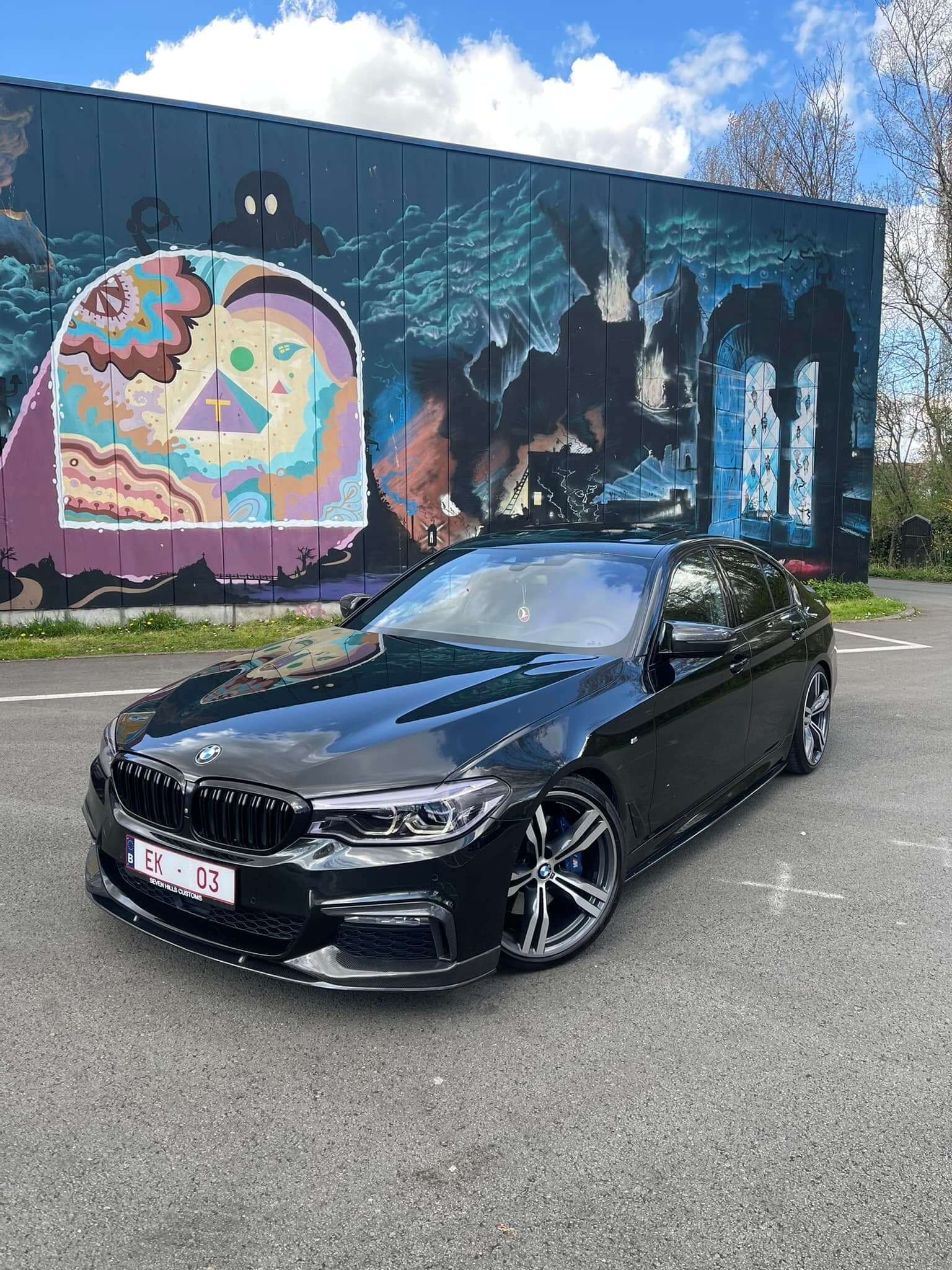 MP Style Carbon Fiber Front Lip - BMW G30 / G38 5 Series.