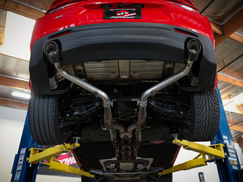 aFe POWER MACH Force-Xp 2.5in Axle-Back Exhaust System 16-20 Chevy Camaro SS V8 6.2L - Carbon Fiber