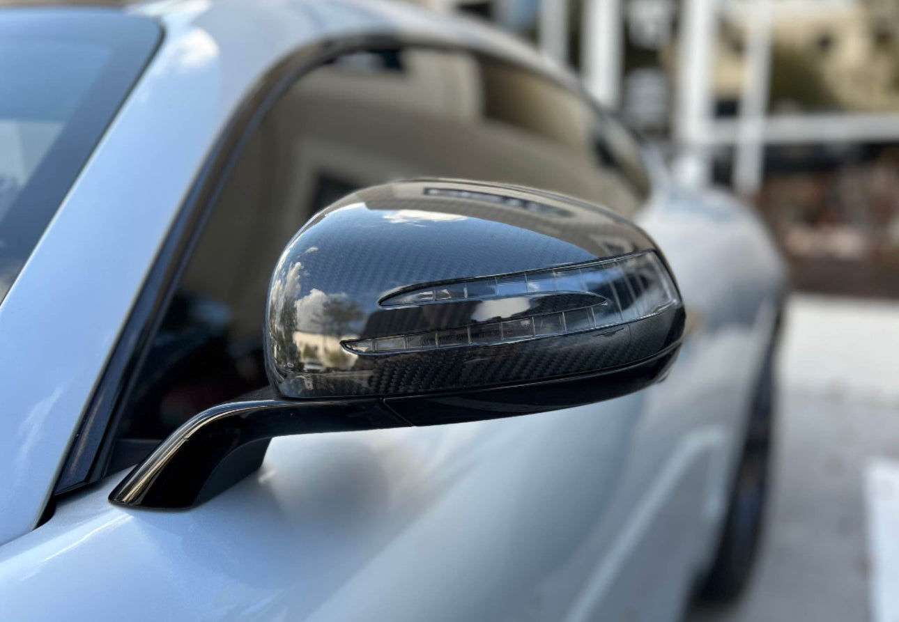 Dry Carbon Fiber Mirror Caps - Mercedes AMG GT/GTS/GTC/GTR C190.