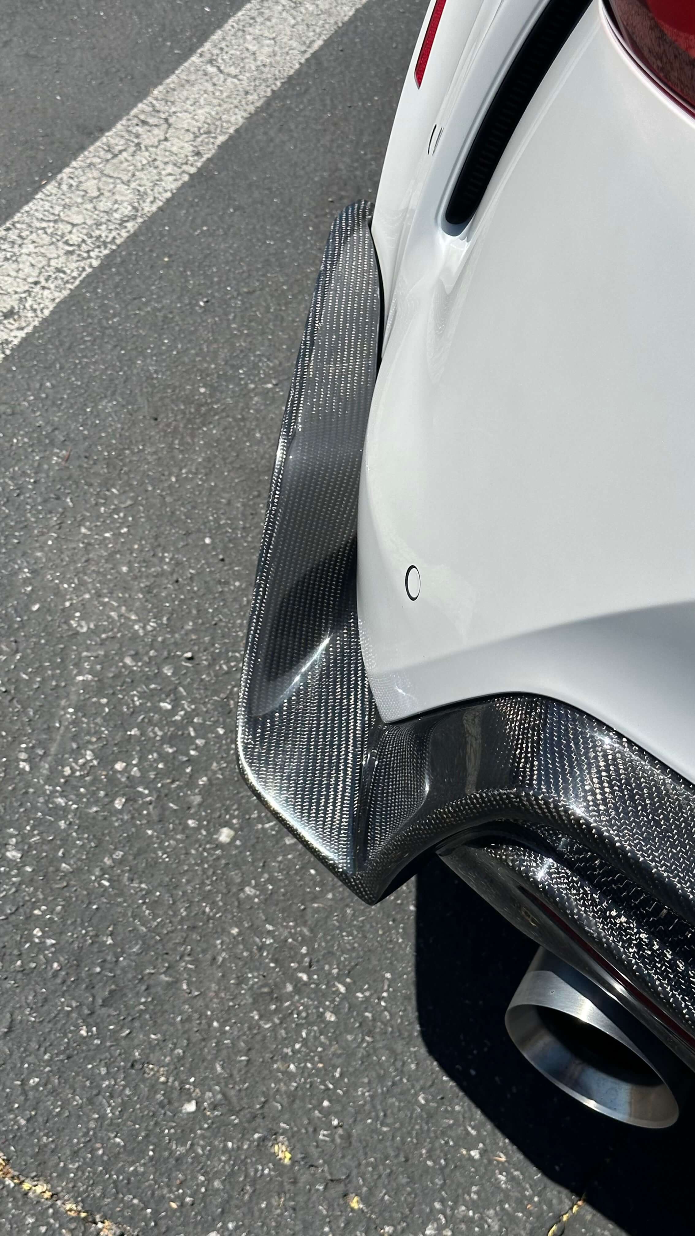 Carbon Fiber Rear Diffuser V2 for Toyota A90 Supra.