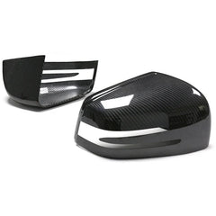 Carbon fiber Mirror Caps Replacement  -Carbon Fiber Mirror Cap Set - Mercedes Benz W463 G Class, W166 GLE Class, & X166 GLS Class.