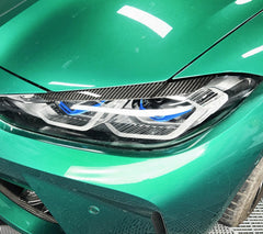 Carbon Fiber Headlight eyebrows - BMW M3 G80 G81 M4 G82 G83.