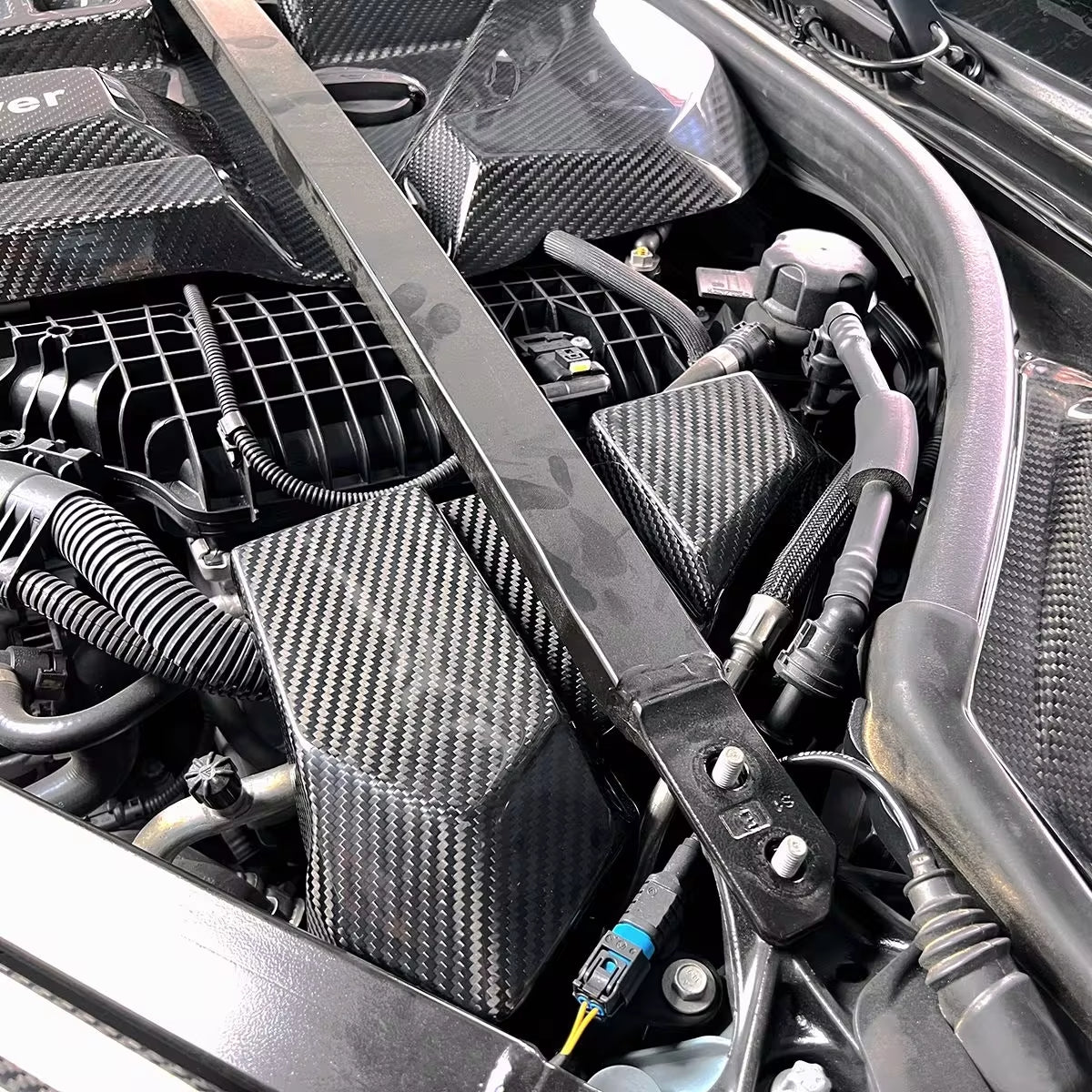 Dry Carbon Fiber Full Engine Bay Cover Kit - BMW G80 M3 & G82 M4.
