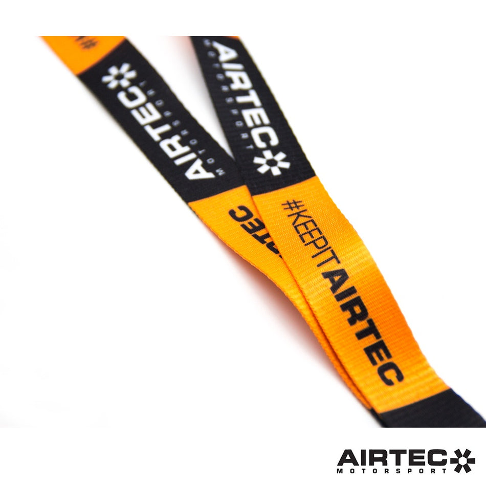 AIRTEC Motorsport Black & Orange Lanyard.