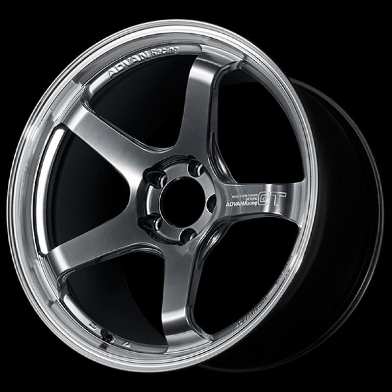 Advan GT Beyond 17X7.5 / +32 Offset / 4-100 BC / +32mm Bore / Machining & Hyper Platinum Black